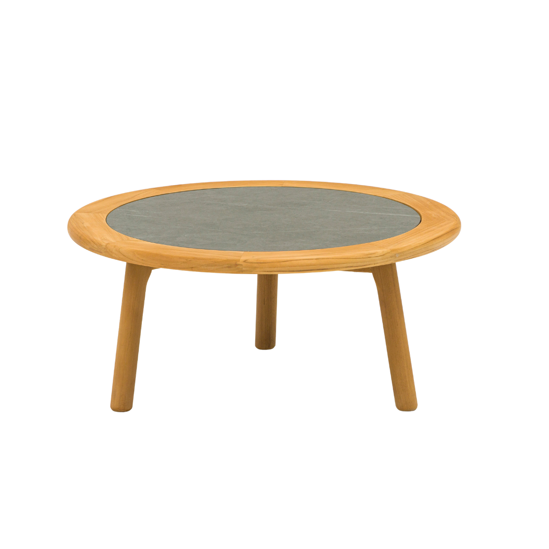 Alta II Teak Coffee Tables with Ceramic Top - Charcoal