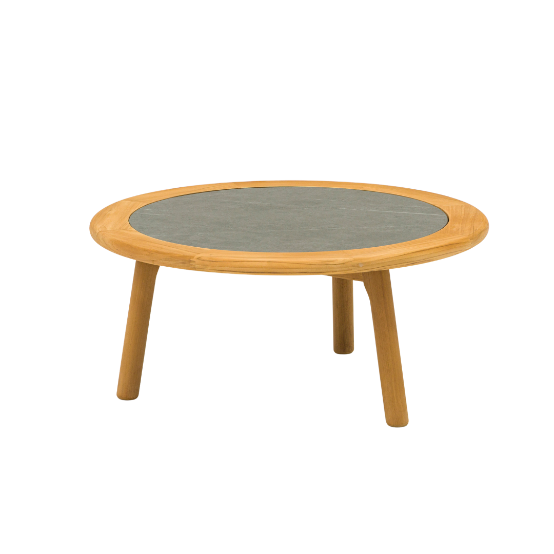 Alta II Teak Coffee Tables with Ceramic Top - Charcoal