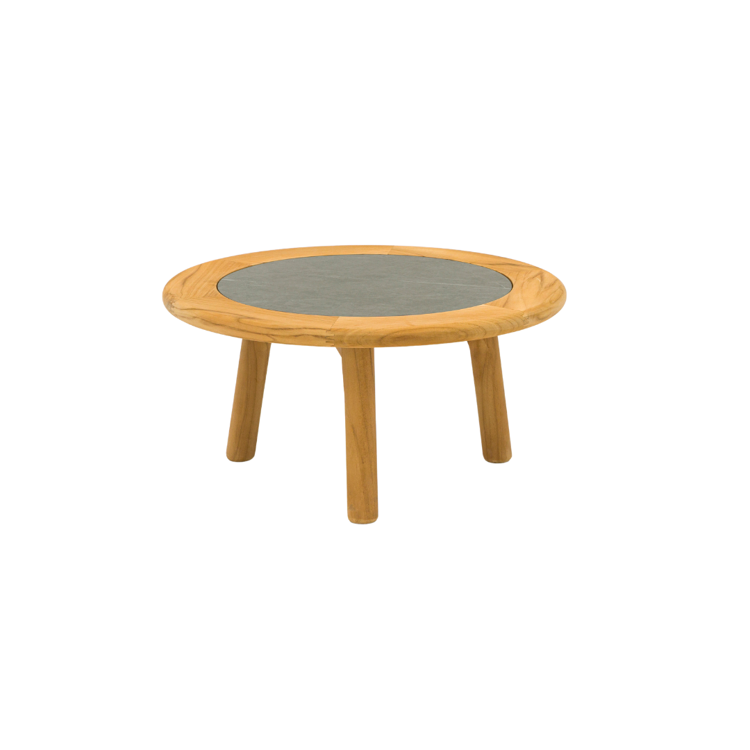 Alta II Teak Coffee Tables with Ceramic Top - Charcoal