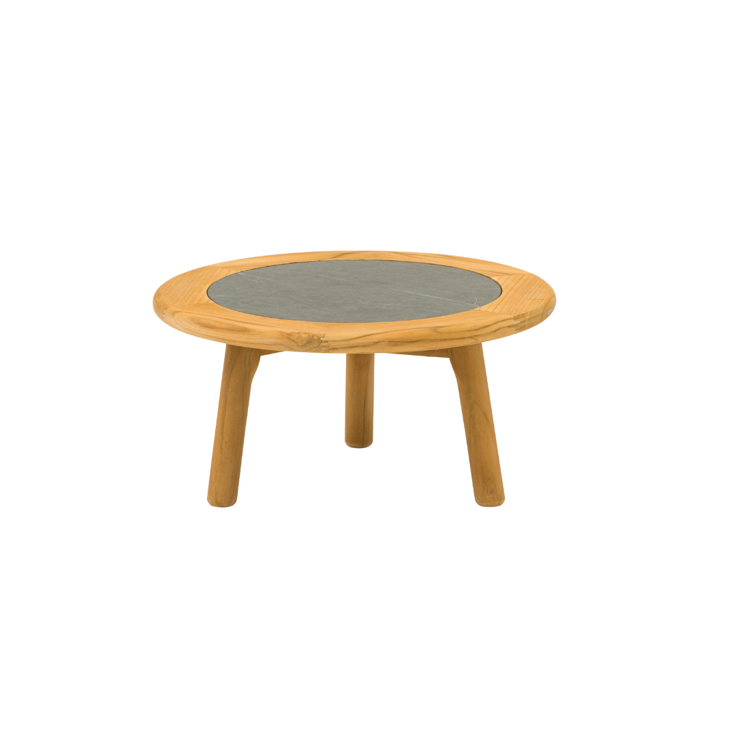 Alta II Teak Coffee Tables with Ceramic Top - Charcoal