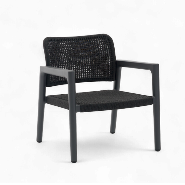 Simcoe Rope Lounge Chair - Charcoal
