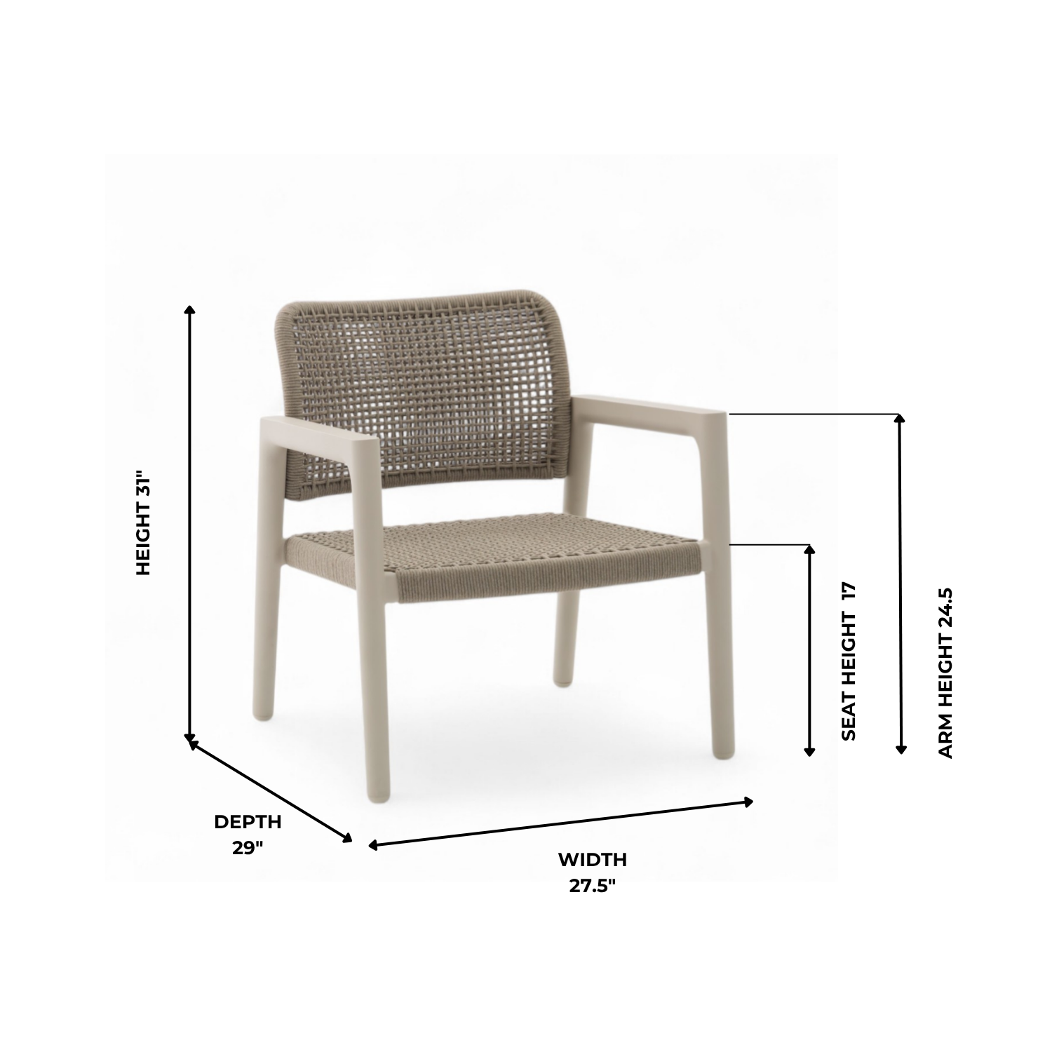 Simcoe-Granby Dining Chat Set - Beige