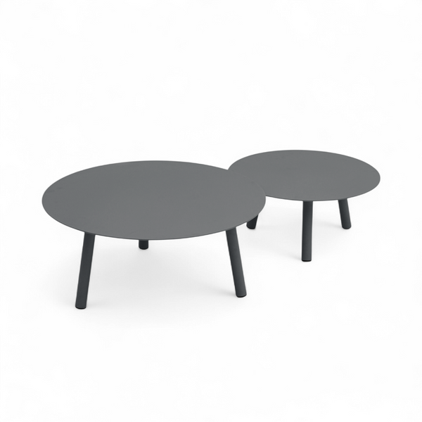 Triton Round Coffee Tables - Charcoal