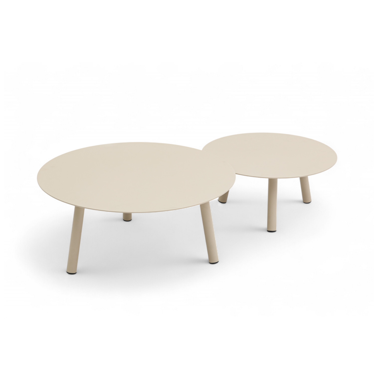 Triton Round Coffee Tables - Beige