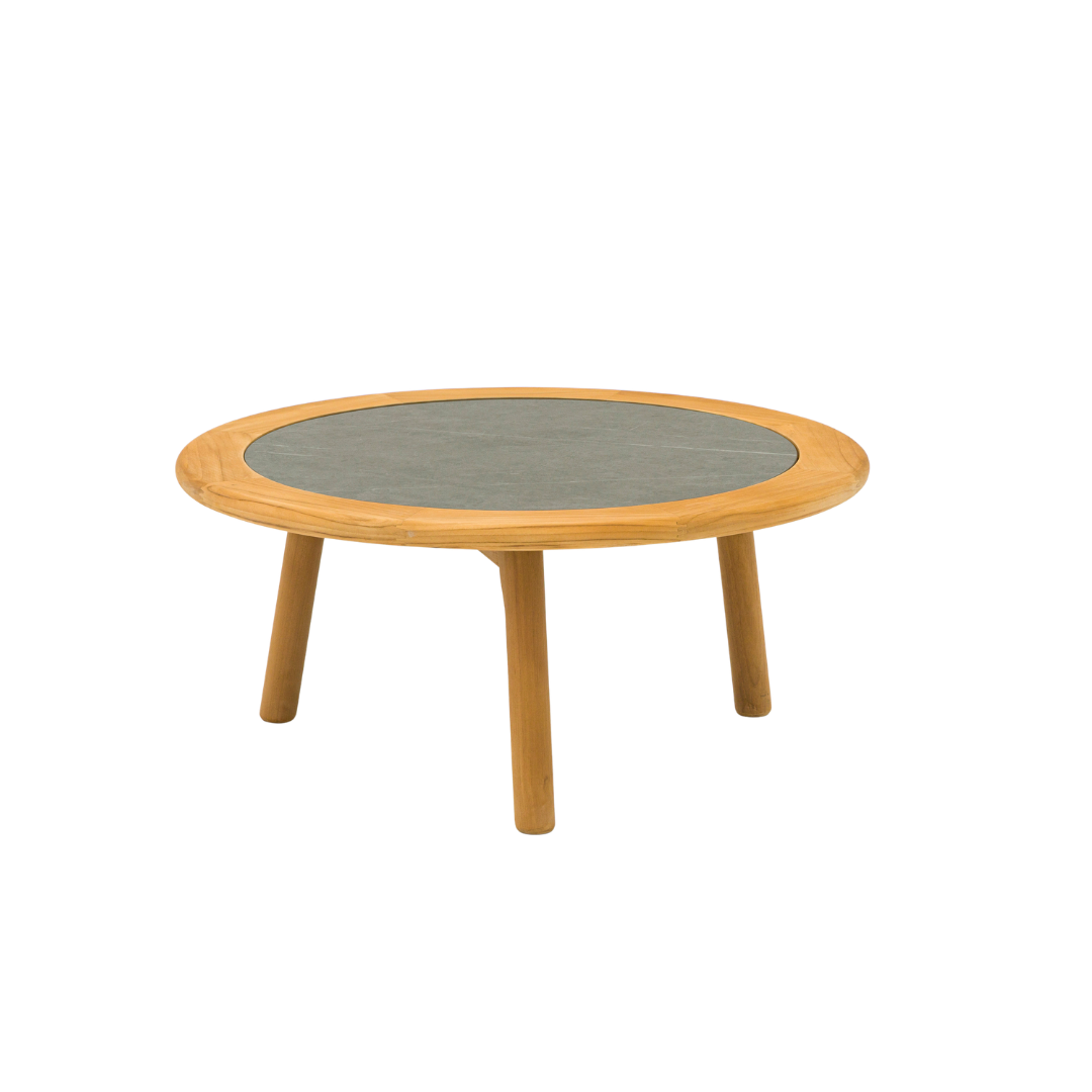 Alta II Teak Coffee Tables with Ceramic Top - Charcoal