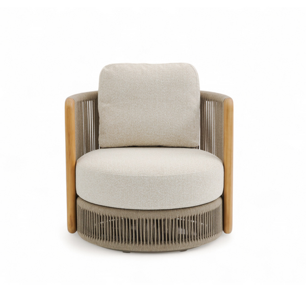 Alta II Outdoor Beige Swivel Chair