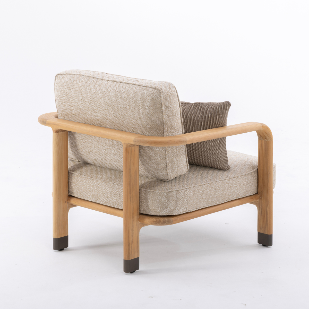 Cypress Teak Lounge Chair - Natural Oatmeal