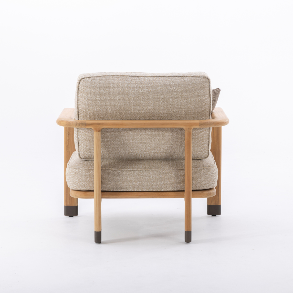 Cypress Teak Lounge Chair - Natural Oatmeal