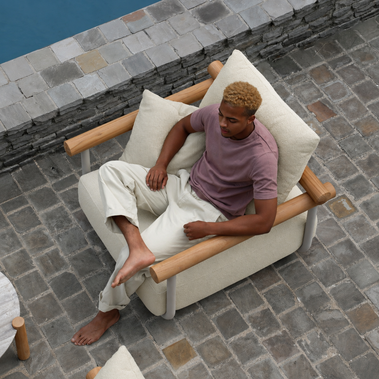 Plume Lounge Chair - Beige