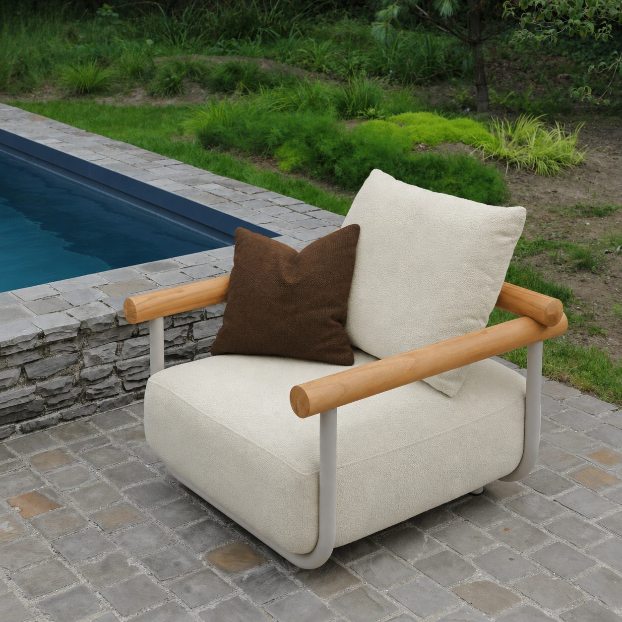 Plume Lounge Chair - Beige