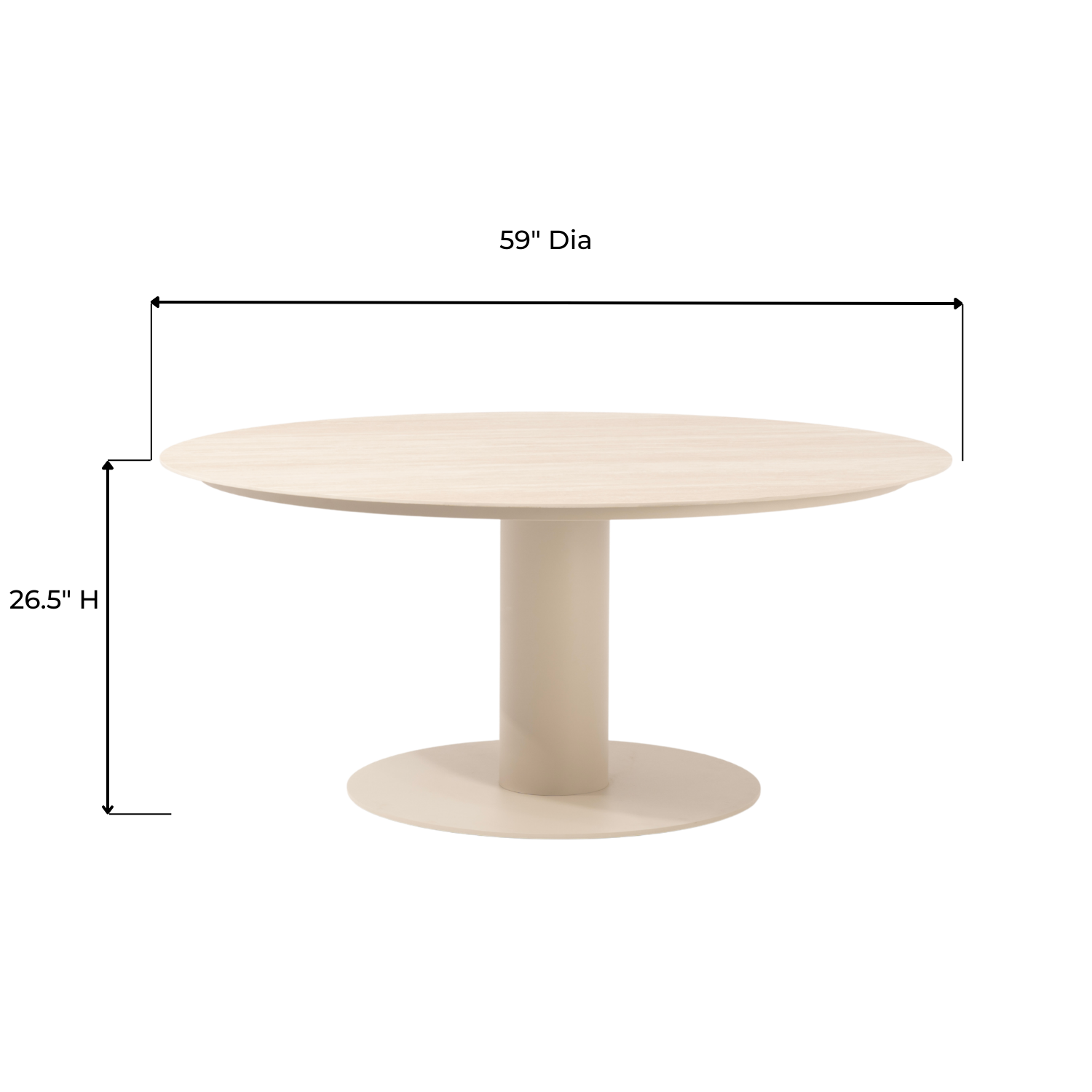 Simcoe-Granby Dining Chat Set - Beige