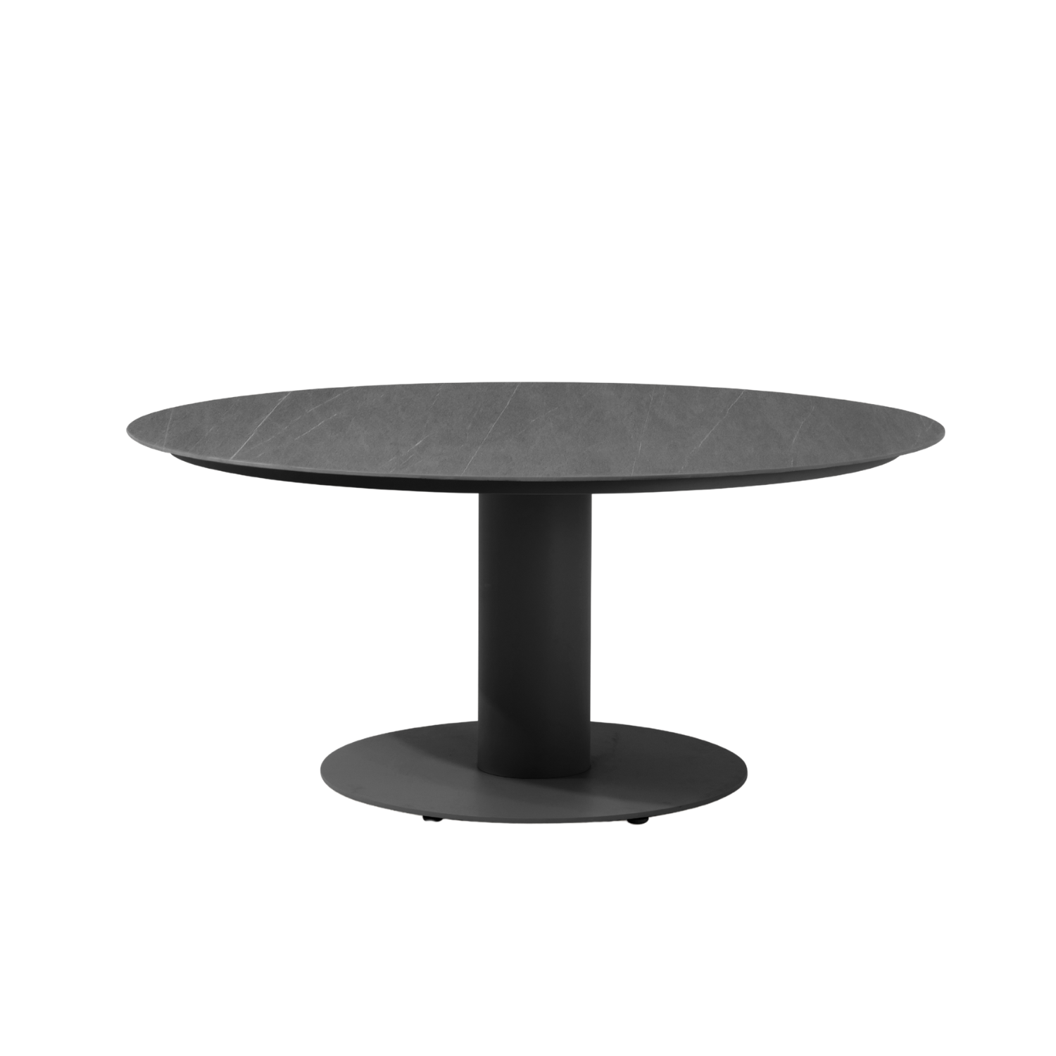 Granby Ceramic Chat Table - Charcoal