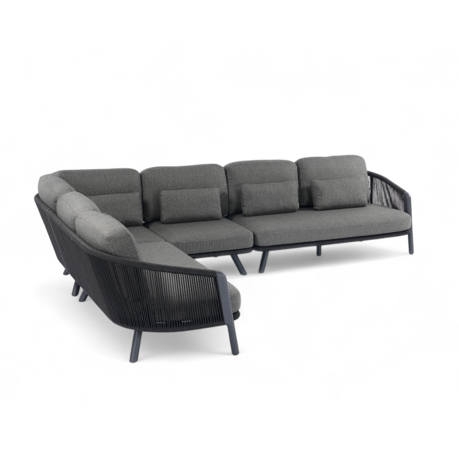 Alta II Outdoor L-Shape Sectional - Charcoal