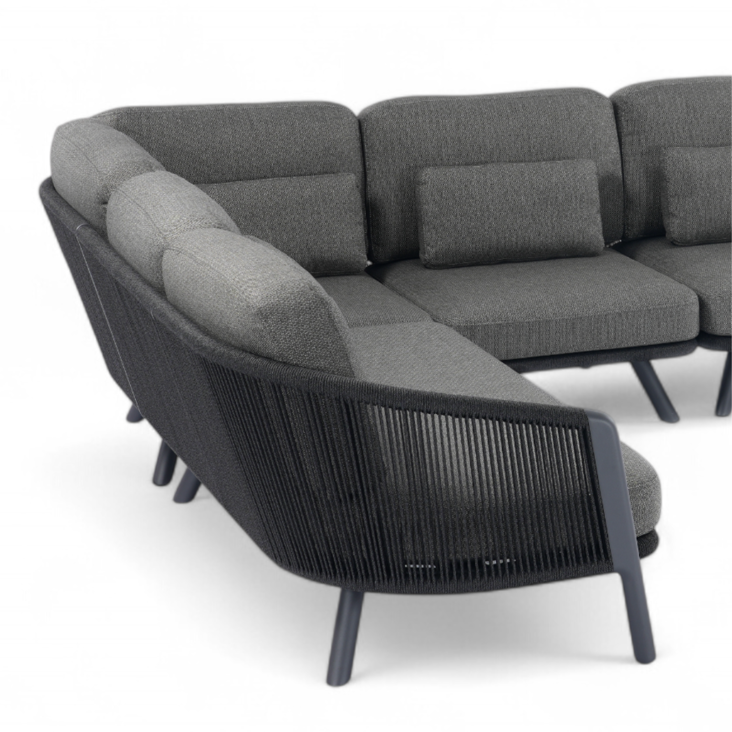 Alta II Outdoor L-Shape Sectional - Charcoal