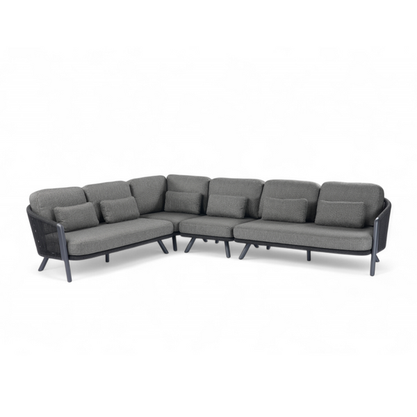 Alta II Outdoor L-Shape Sectional - Charcoal