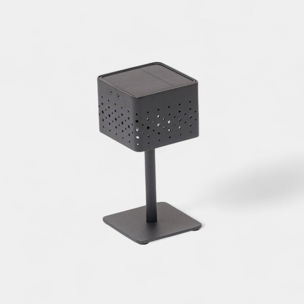 Beams Charcoal Solar Outdoor Table Lamp