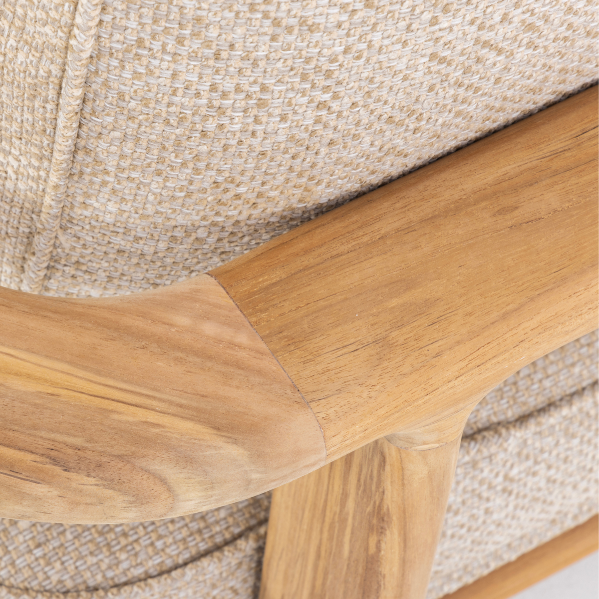 Cypress Teak 3Pc L-Shaped Sectional - Natural Oatmeal