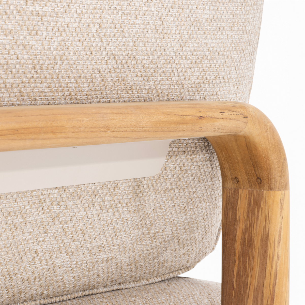 Cypress Teak 3Pc L-Shaped Sectional - Natural Oatmeal