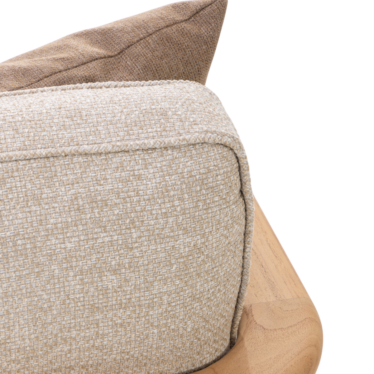 Cypress Teak 3Pc L-Shaped Sectional - Natural Oatmeal