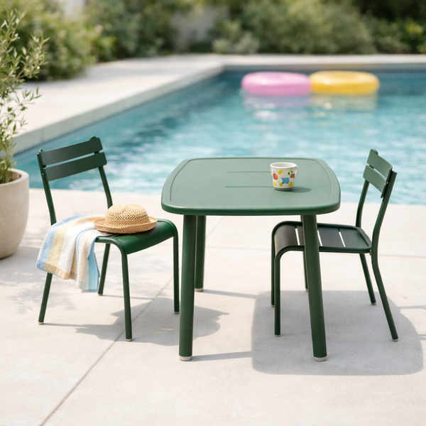Davenport Kids 3pc Dining Set - Dark Green