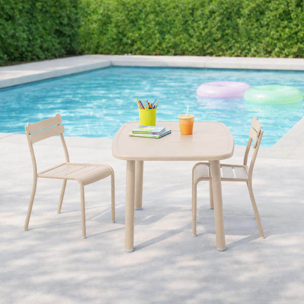 Davenport Kids 3pc Dining Set - Beige