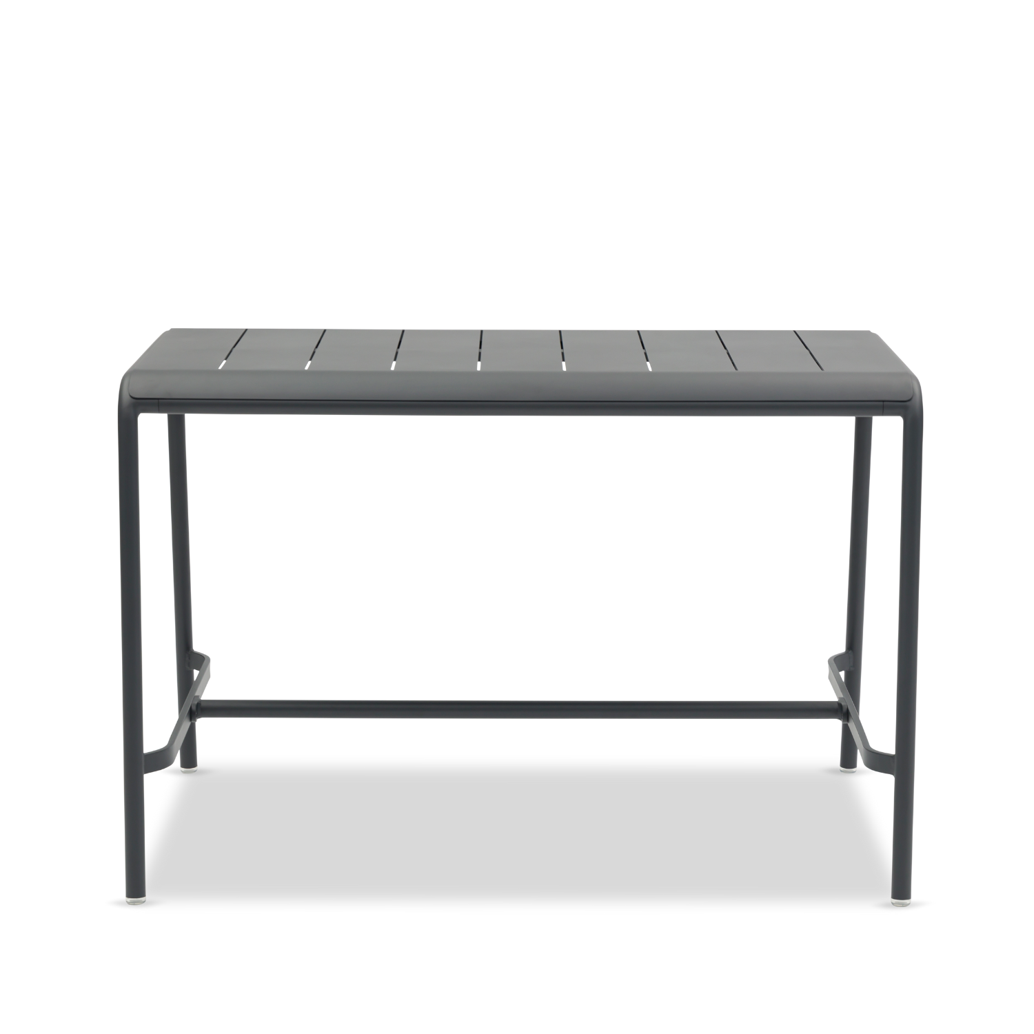 Davenport Rectangular Bar Table w/ Ice Bucket - Charcoal