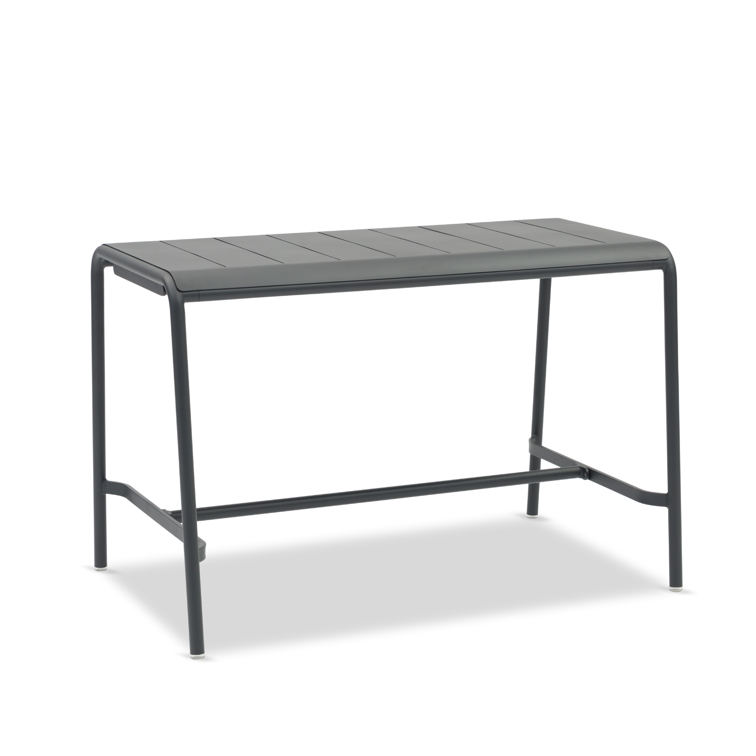 Davenport Rectangular Bar Table w/ Ice Bucket - Charcoal