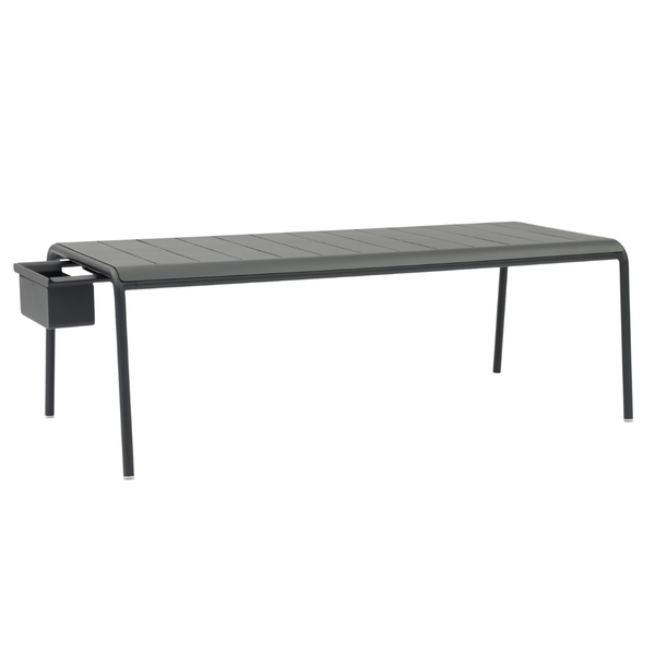 Davenport Dining Table w/ Ice Bucket - Charcoal