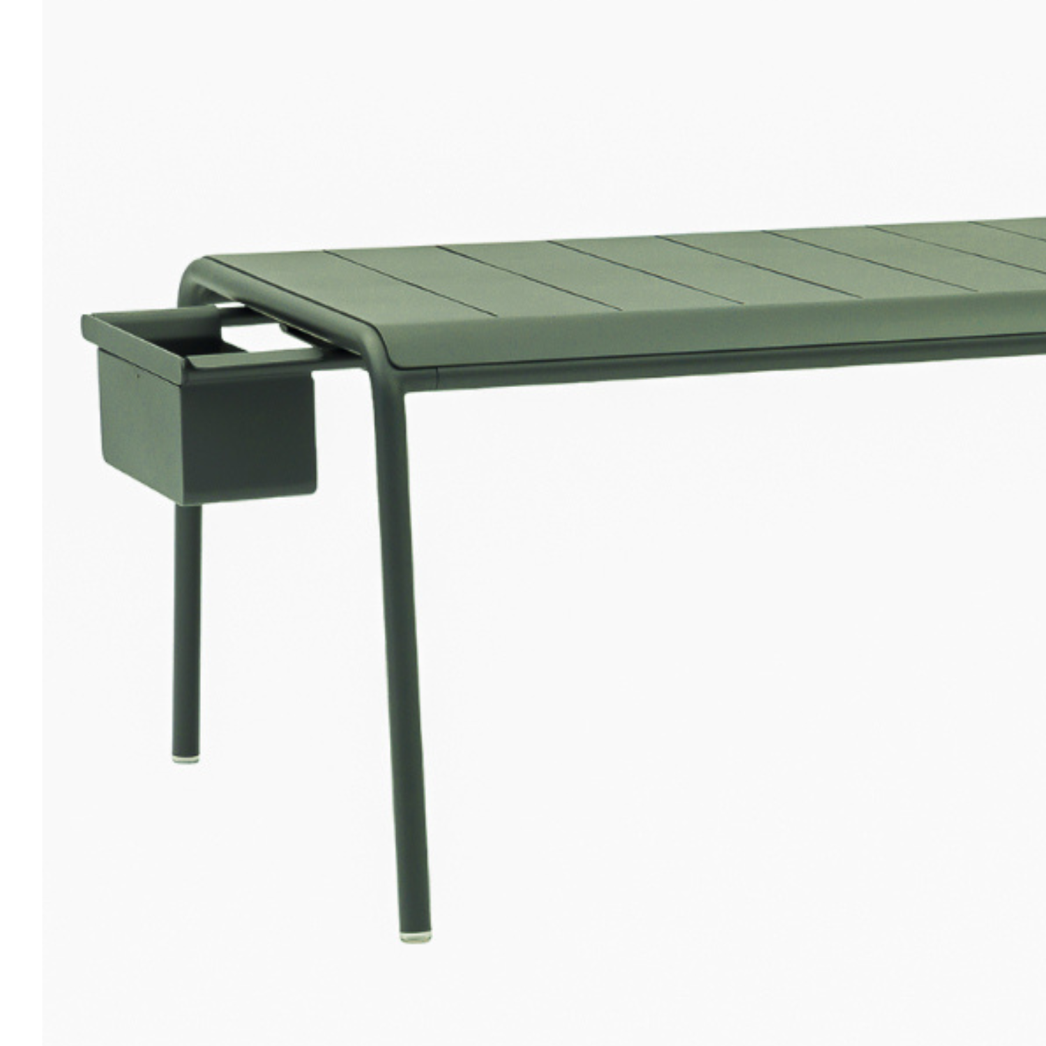 Davenport Dining Table w/ Ice Bucket - Dark Green