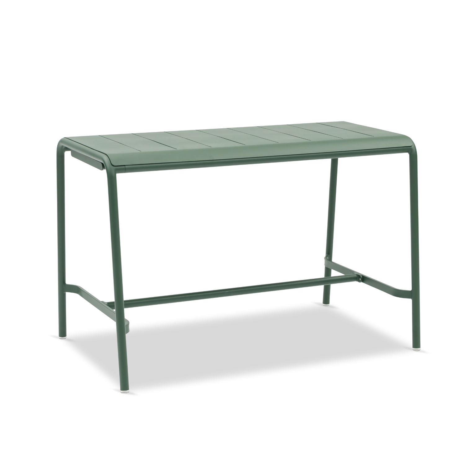 Davenport Rectangular Bar Table w/ Ice Bucket - Dark Green