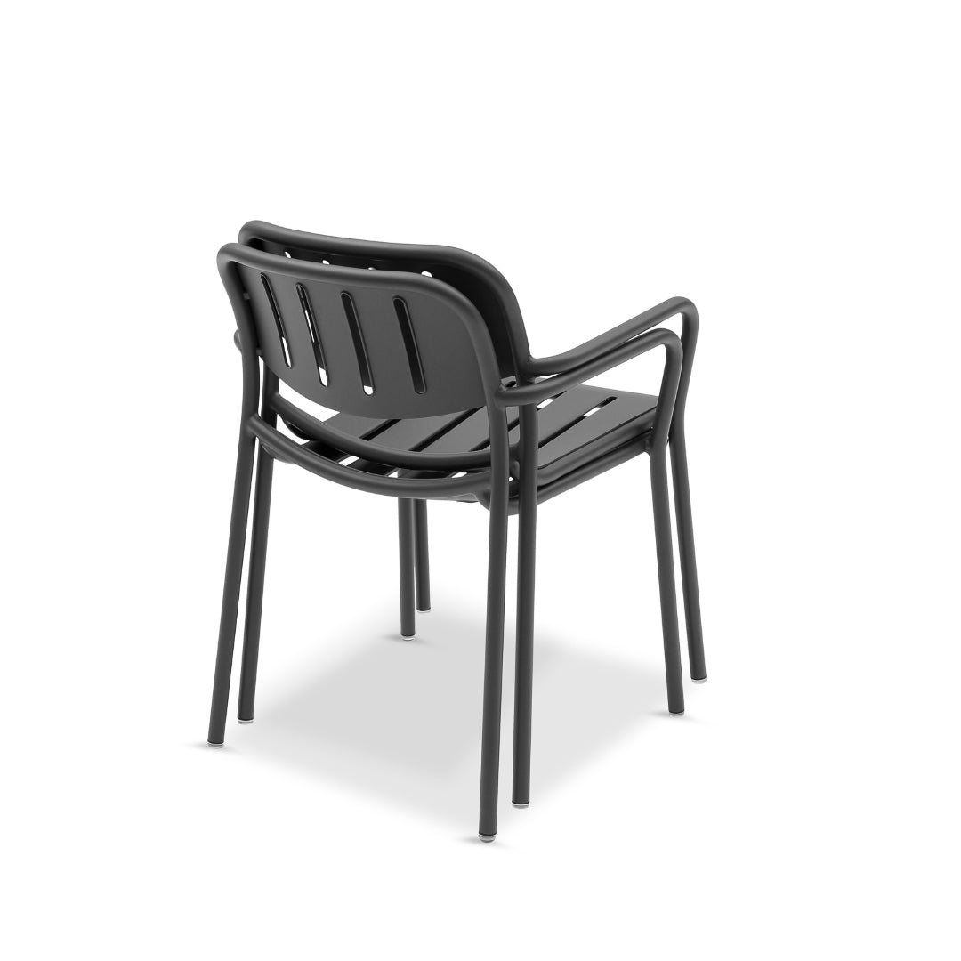 Davenport Dining Arm Chair - Charcoal
