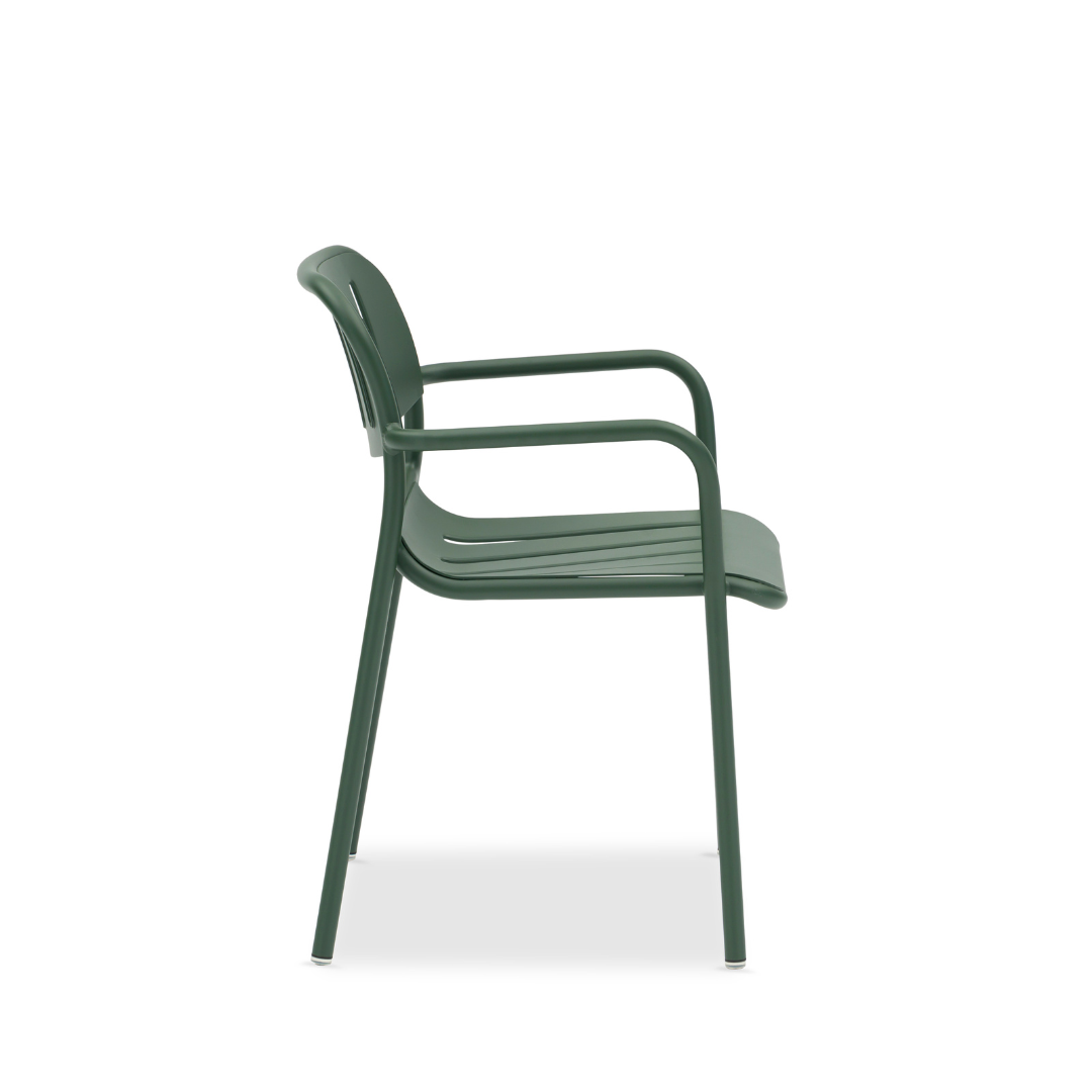 Davenport Dining Arm Chair - Dark Green