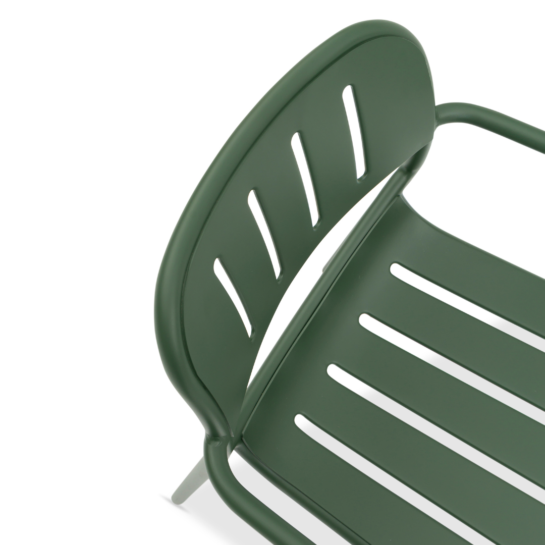 Davenport Dining Arm Chair - Dark Green