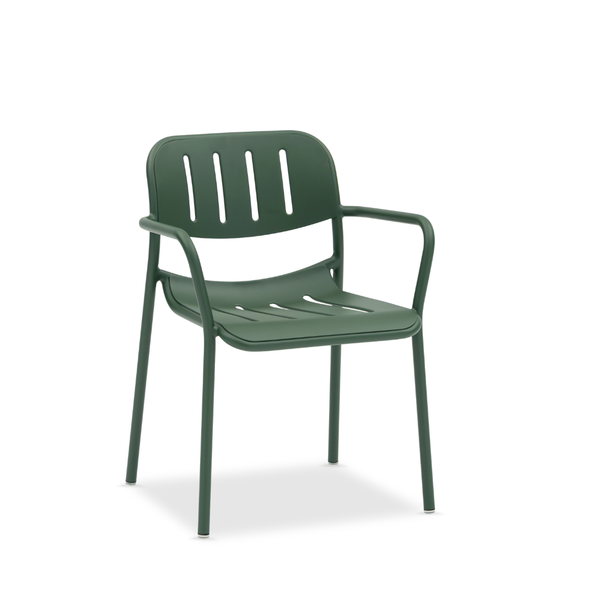 Davenport Dining Arm Chair - Dark Green