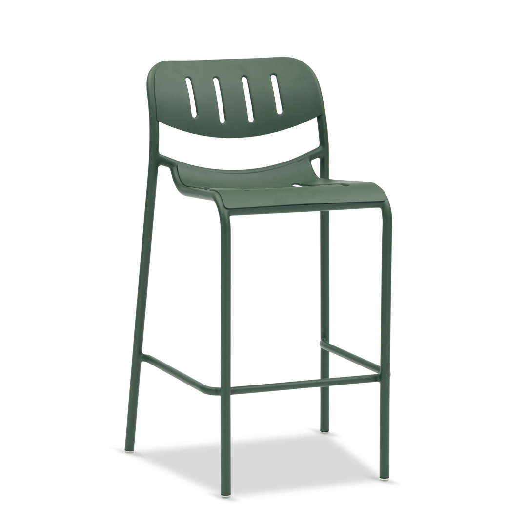 Davenport Barstool - Dark Green