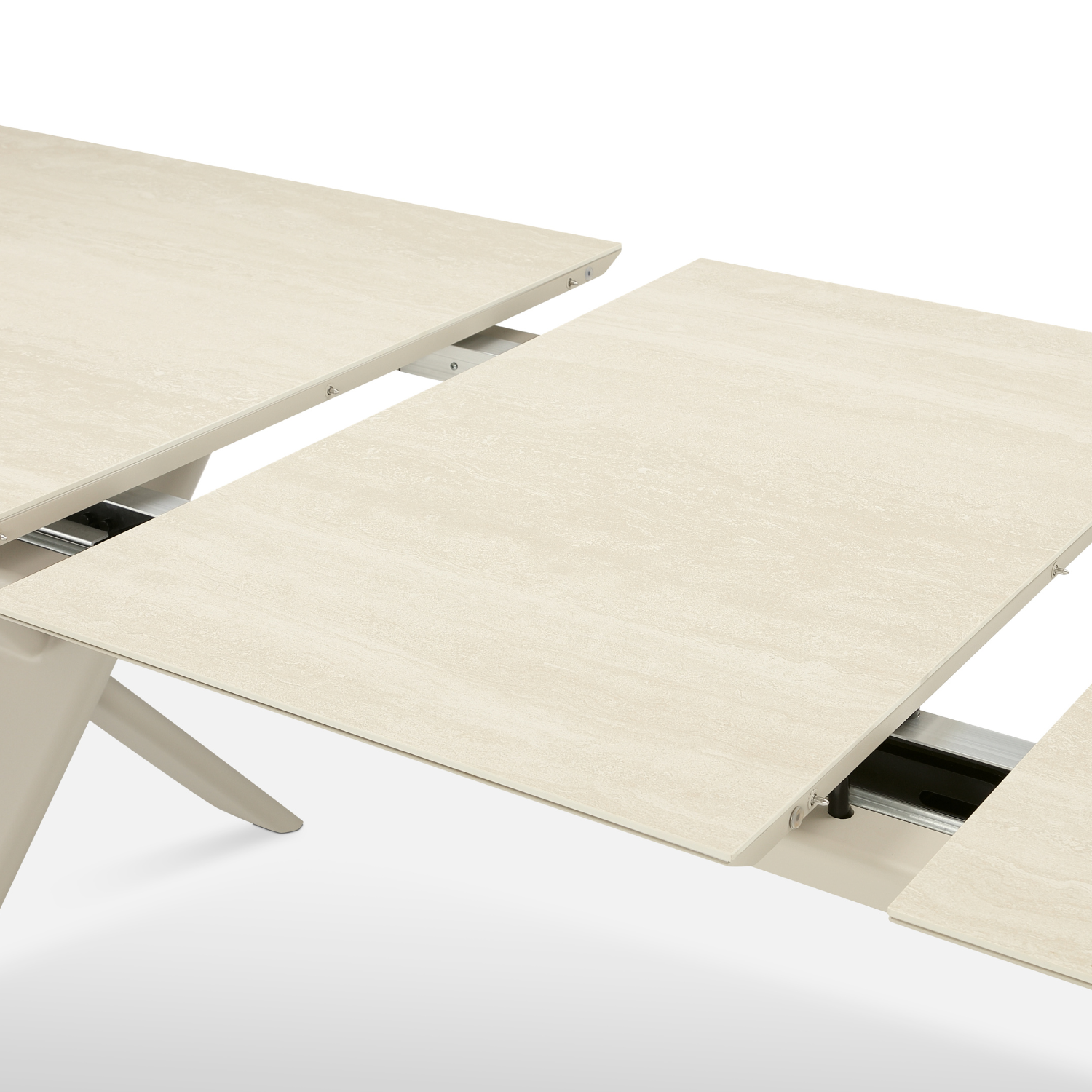 Largo Beige Ceramic Extension Table