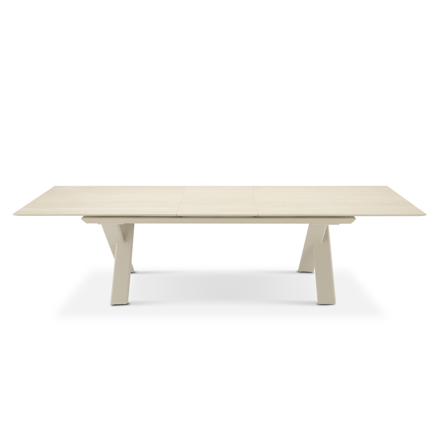 Largo Beige Ceramic Extension Table