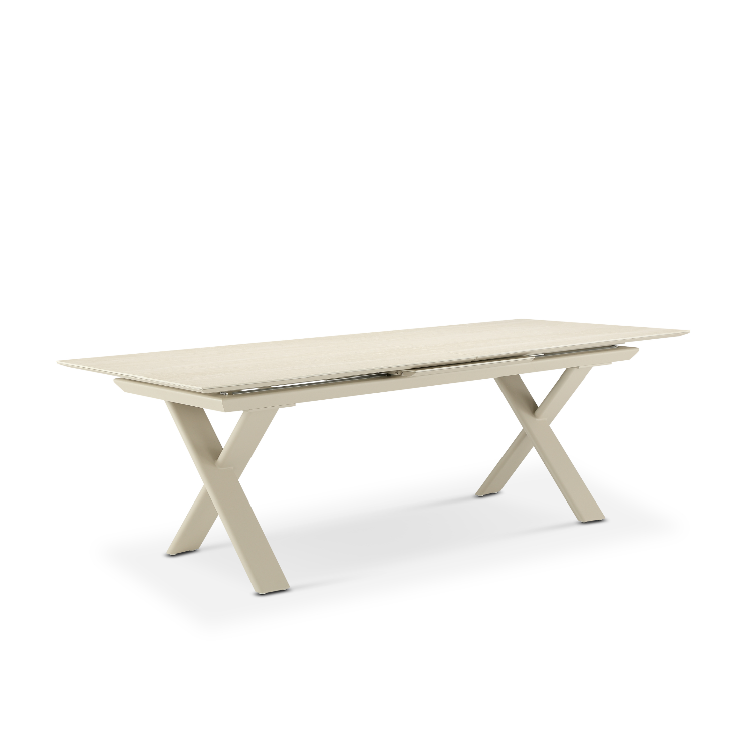 Largo Beige Ceramic Extension Table