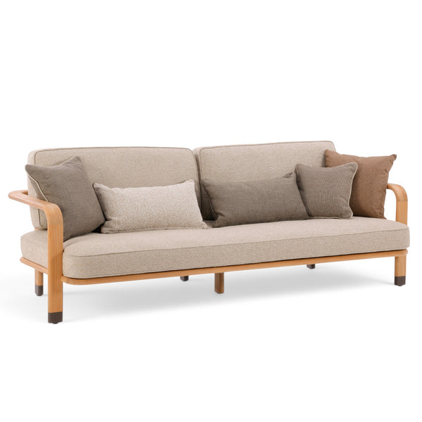 Cypress Teak Sofa - Natural Oatmeal