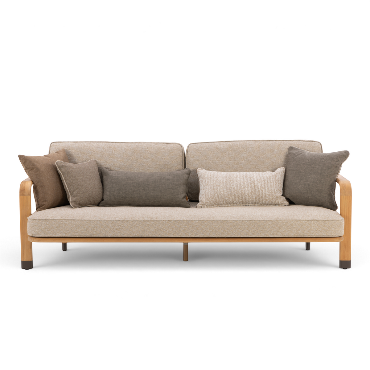 Cypress Teak Sofa - Natural Oatmeal