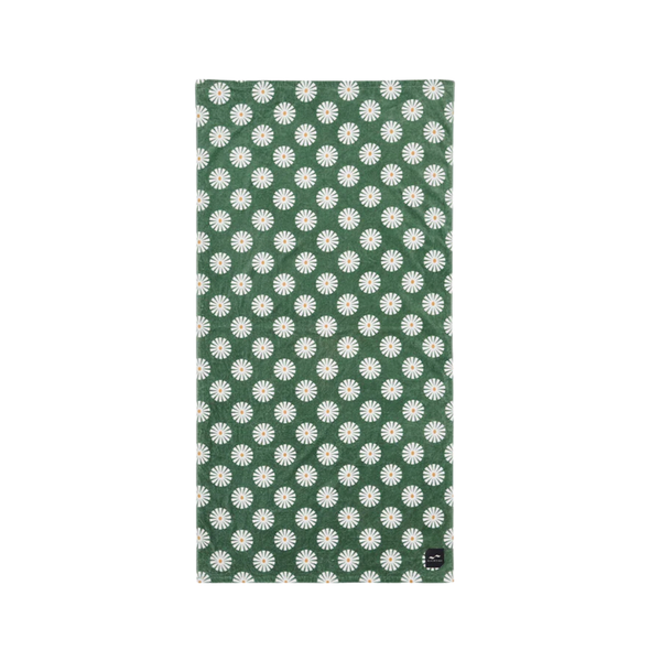 Velour Beach Towel - Green