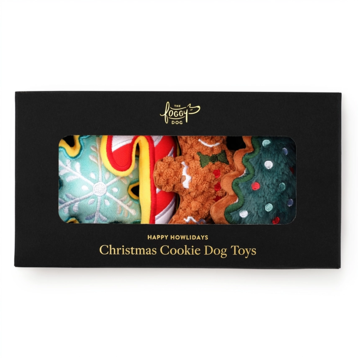 Pet Holiday Cookie Squeaky Toy (Set of 4)