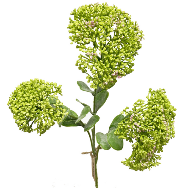 Artificial Blooming Sedum Branch