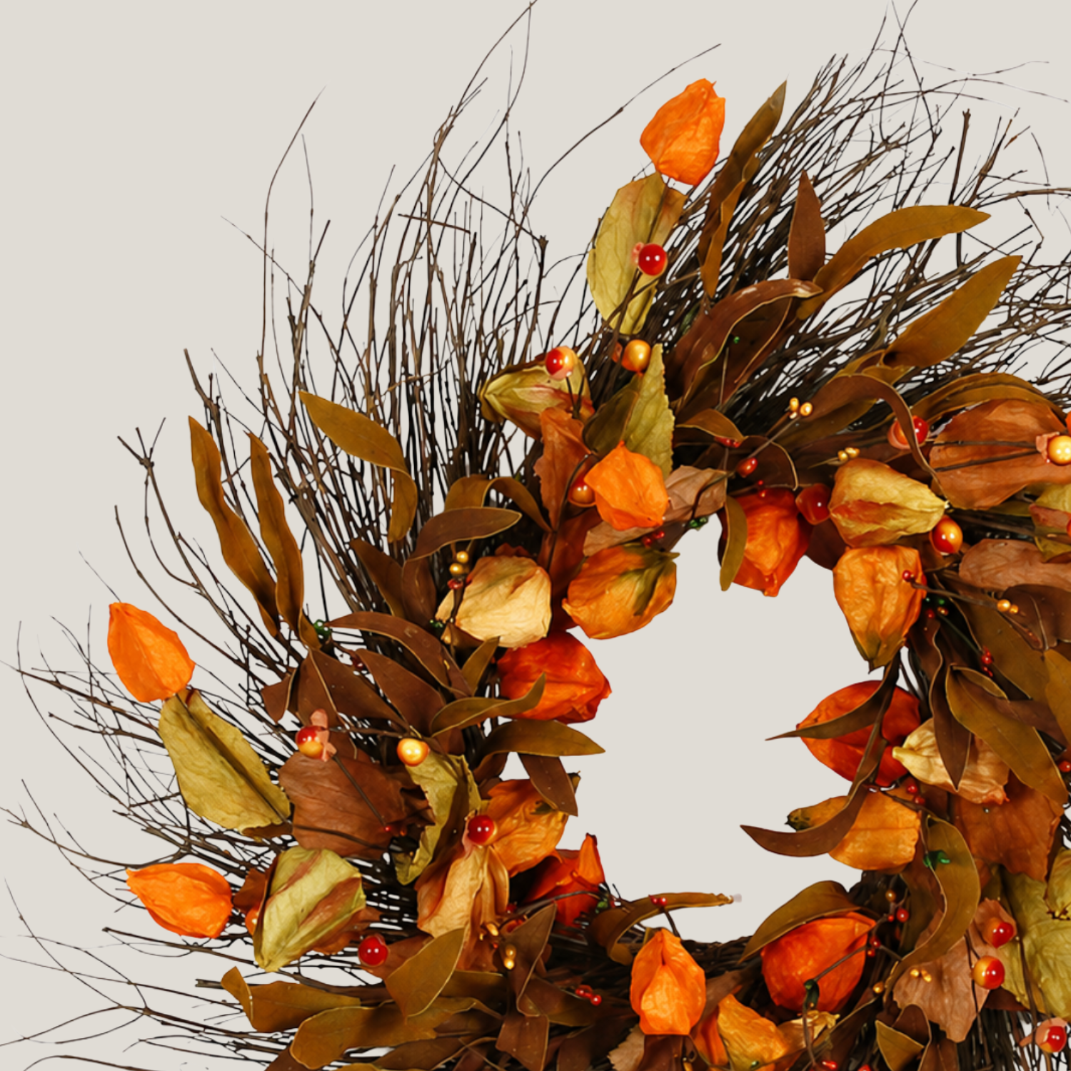 Artificial Rustic Woodland Bloom 20" Wreath