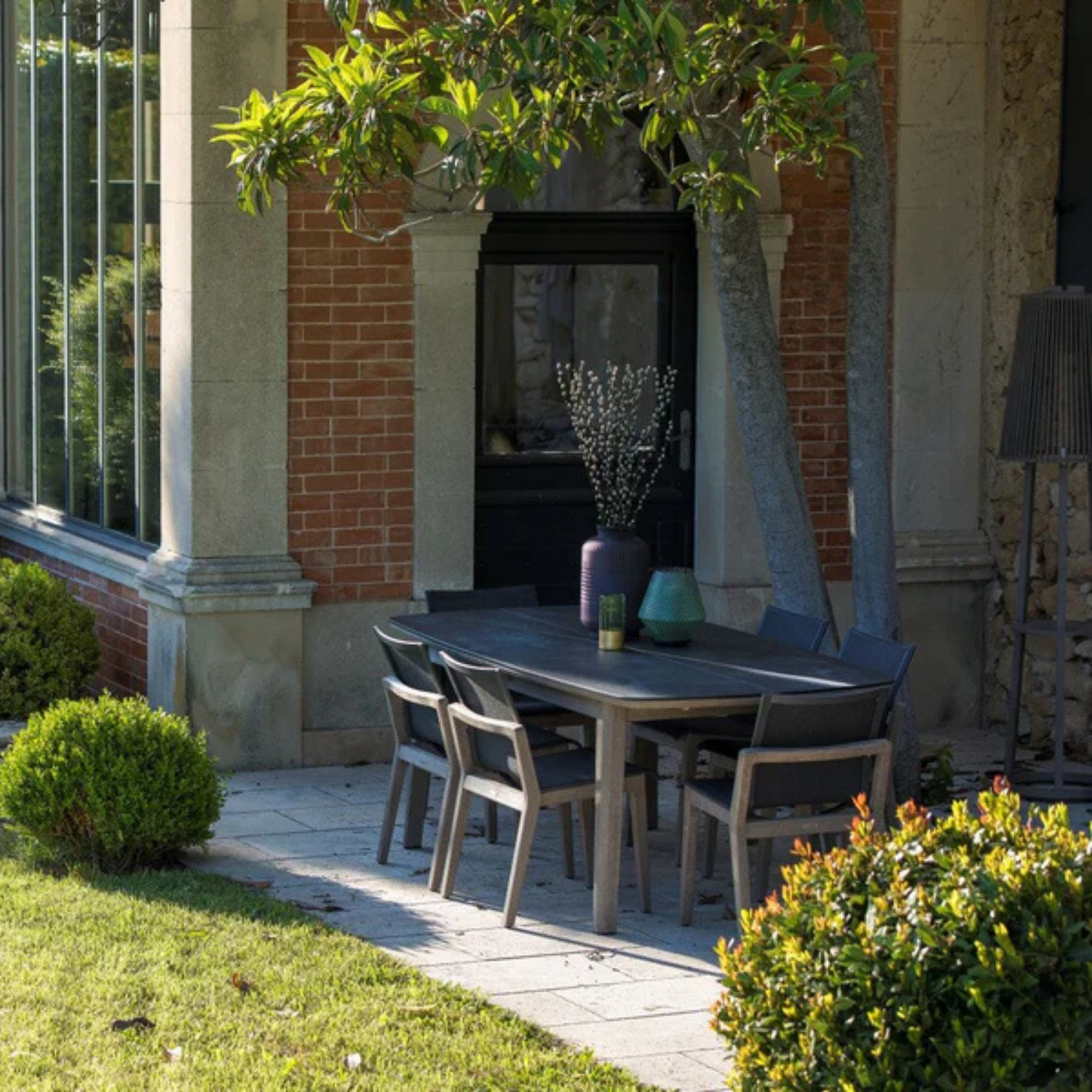 Copenhague Side Chair - Slate Grey