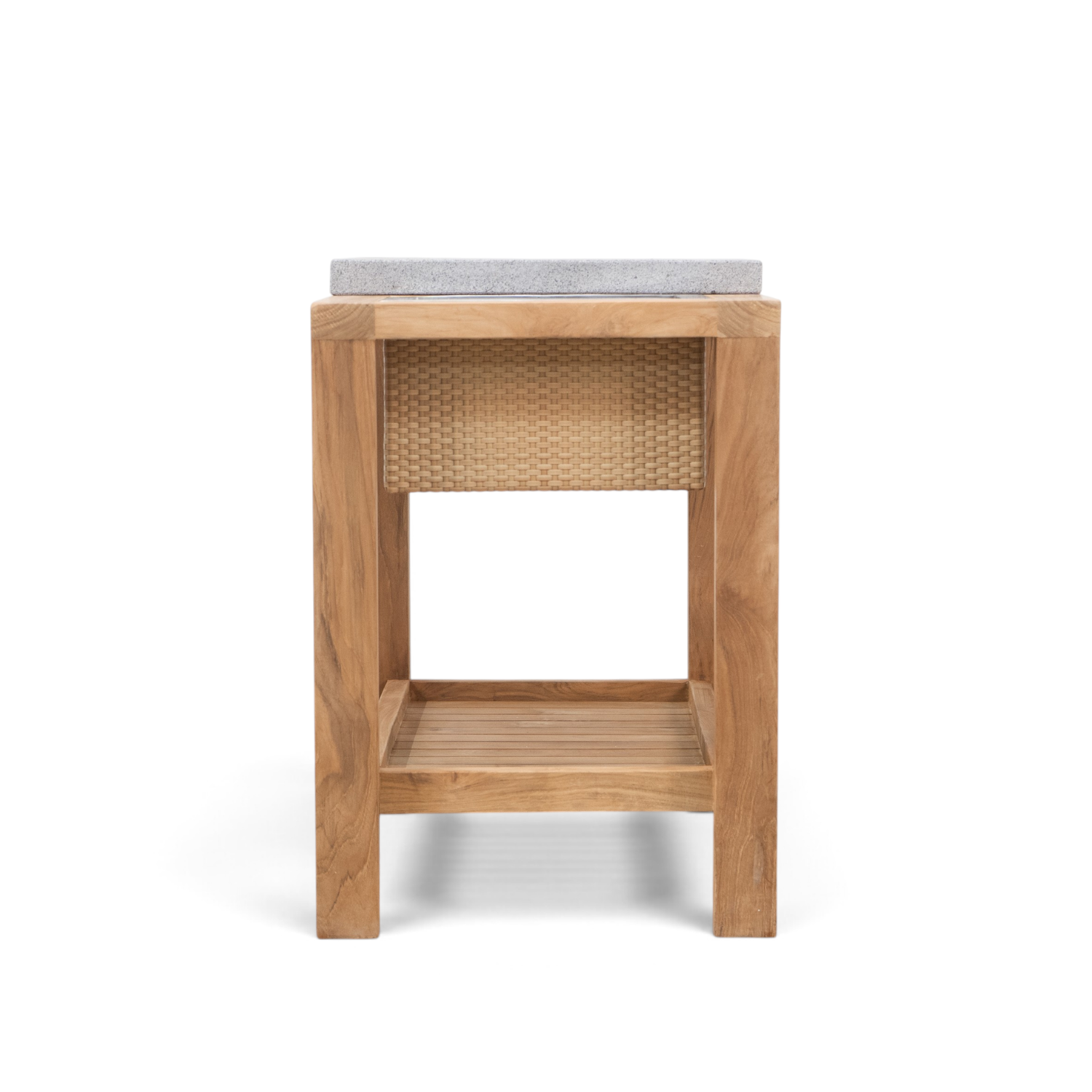 Comeau Outdoor Teak Bar Cart