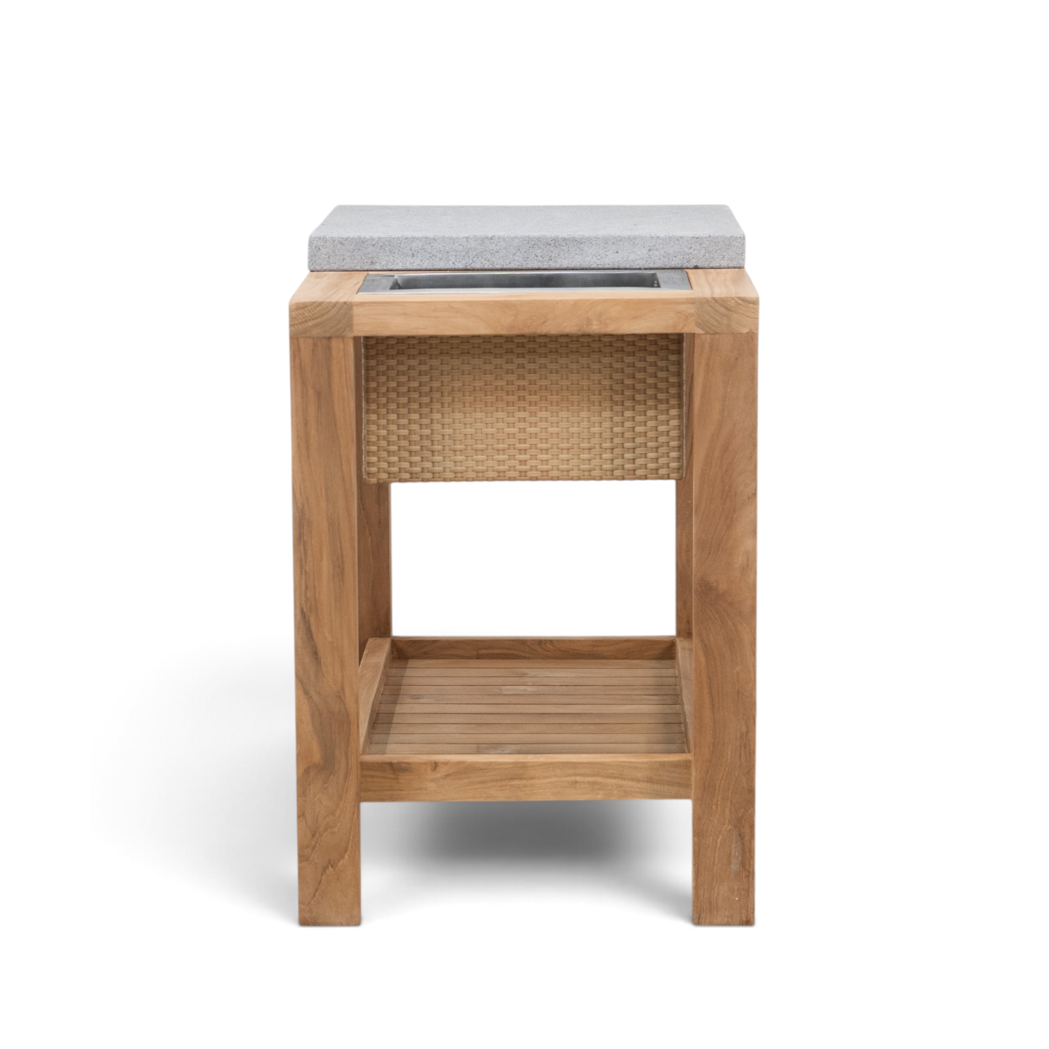 Comeau Outdoor Teak Bar Cart