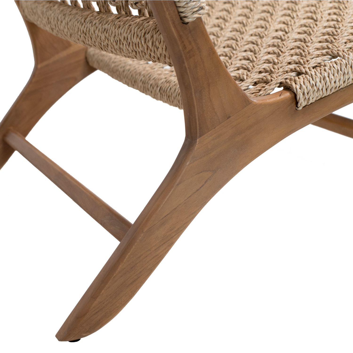 Slide Teak and Rope Lounge Chair – Hauser Company Stores