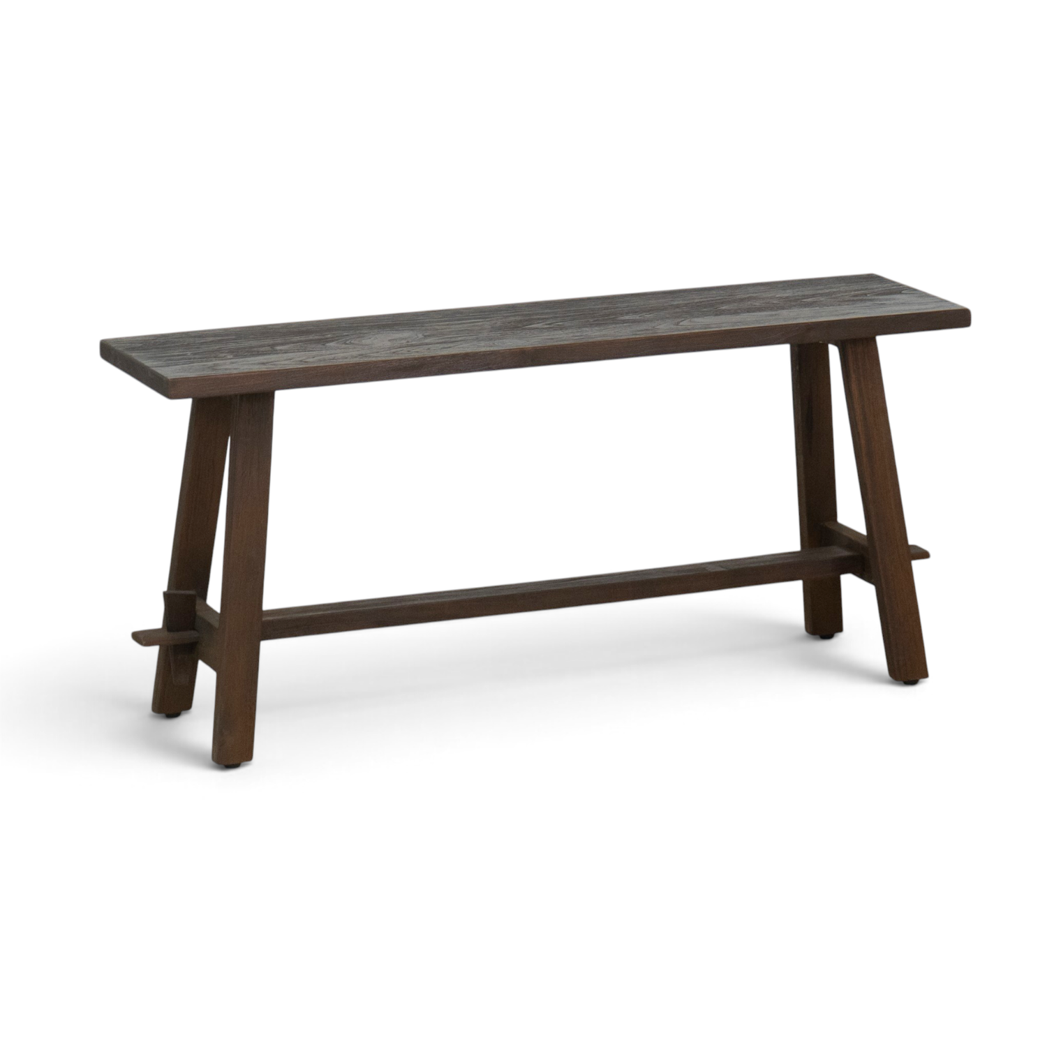 Dark Brown Farmhouse Bench