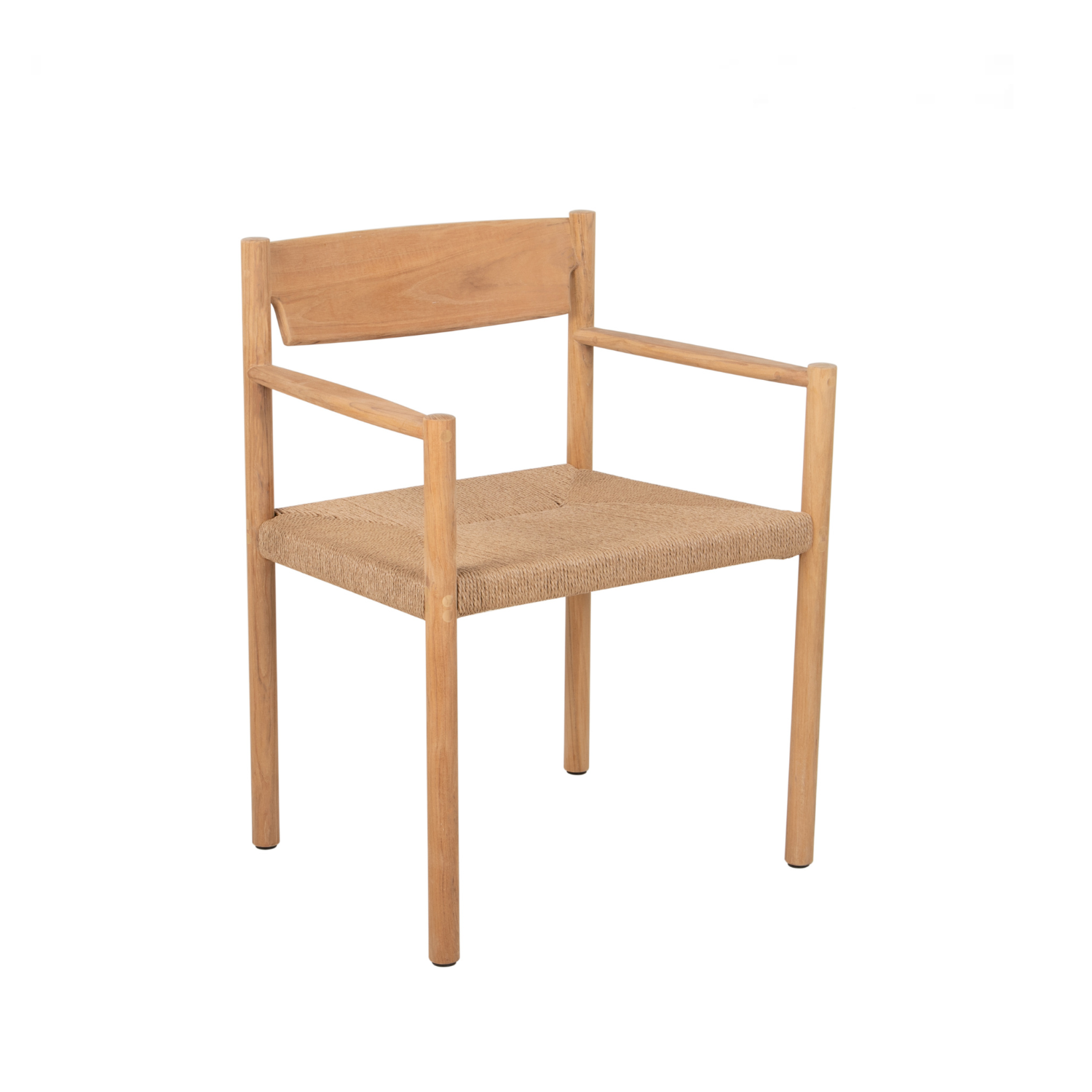 Gravenhurst Teak Dining Arm Chair - Taupe